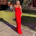 Damen Elegantes Abendkleid mit körperbetontem Schnitt und tiefem V-Ausschnitt
