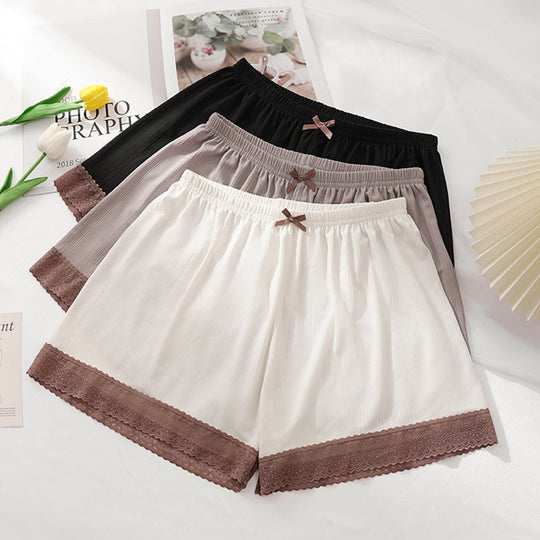 Damen Lässige Shorts mit dekorativem Spitzenbesatz R&B