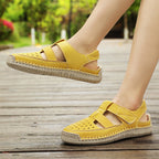 Damen Bequeme und luftige Freizeitsandalen mit ergonomischem Fußbett R&B