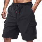 Herren funktionale Sportshorts mit praktischen Seitentaschen und elastischem Bund R&B