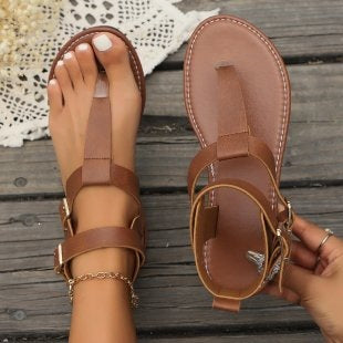 Damen Fußfreundliche Sandalen mit verstellbarem Riemendesign R&B
