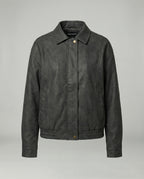 Damen Oversize PU-Lederjacke Herbst Vintage Style Winddicht