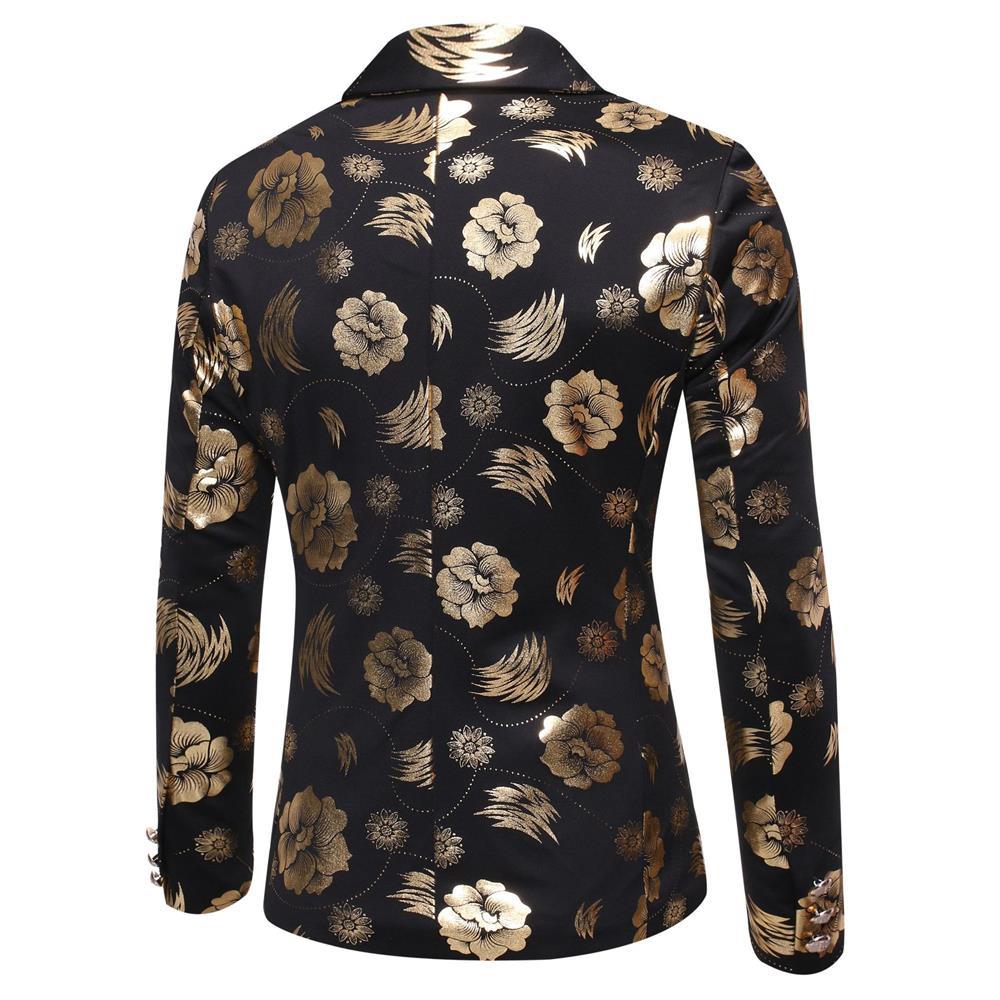 Herren Blazer mit floralem Design und elegantem Schnitt