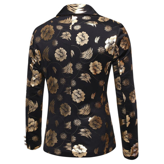 Herren Blazer mit floralem Design und elegantem Schnitt R&B