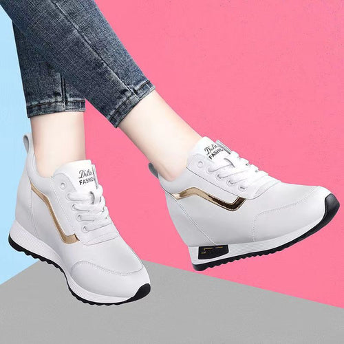 Damen Wedge-Sneaker mit modischen Akzenten und rutschfester Sohle R&B