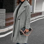 Damen Teddy-Mantel in Oversize-Style