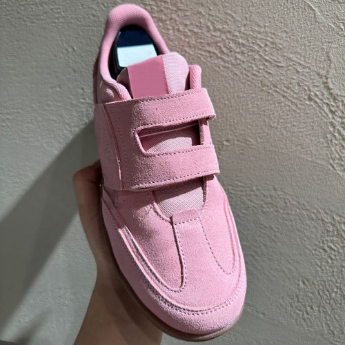 Damen Sportliche Klettverschluss-Sneaker aus weichem Material mit dämpfender Sohle R&B