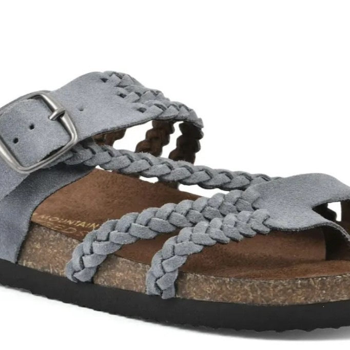 Damen Riemchen-Sandalen mit geflochtenem Design und verstellbarem Riemen R&B
