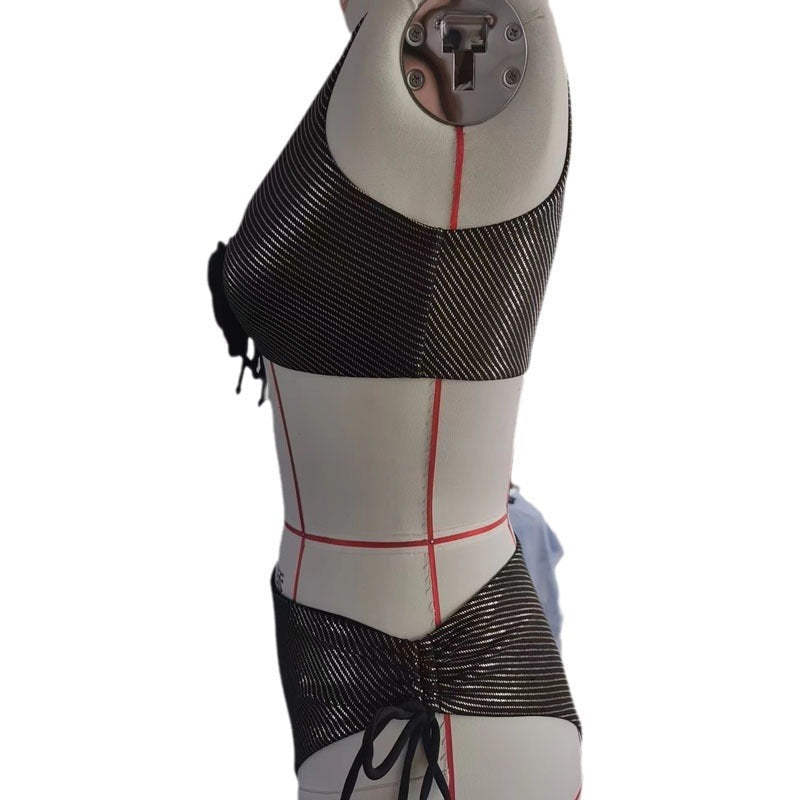Damen Bikiniset mit Blumenapplikation und sportlichem Schnitt R&B