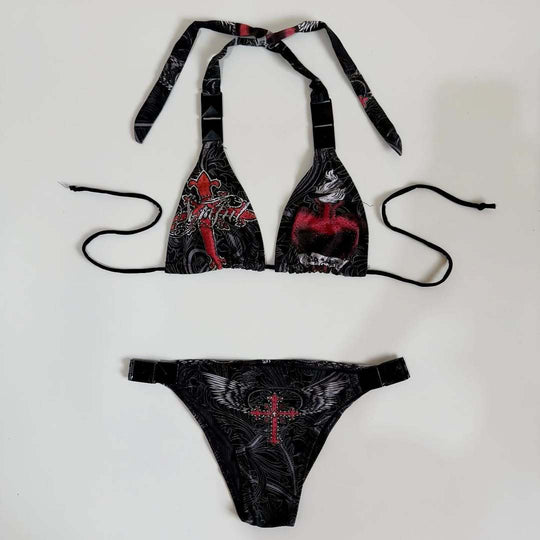Damen Designer-Bikini mit kreativem Grafiken R&B
