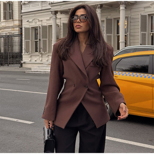 Damen klassischer, taillierter Blazer R&B