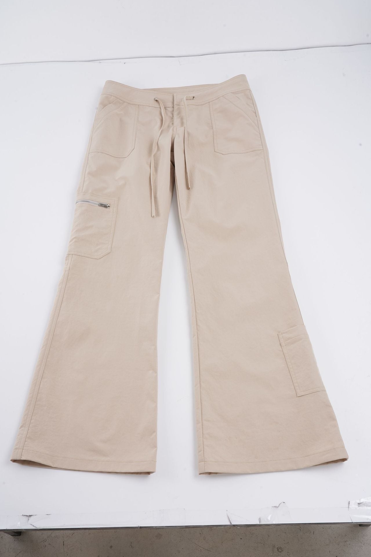 Damen bequeme Cargo-Hose mit elastischem Bund und praktischen Seitentaschen R&B