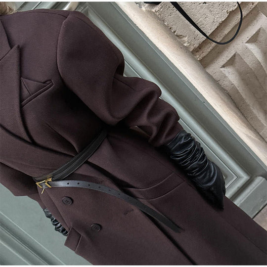 Damen Oversized Doppelreiher Blazer R&B