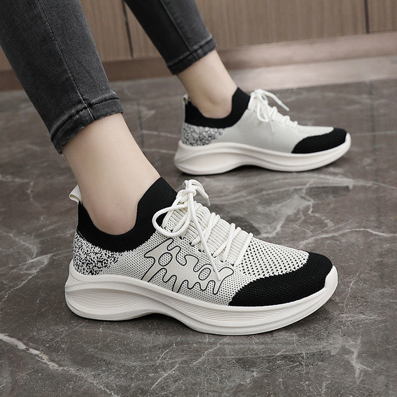Damen Sportliche Laufschuhe mit atmungsaktivem Mesh-Obermaterial und flexiblem Sohlenprofil R&B