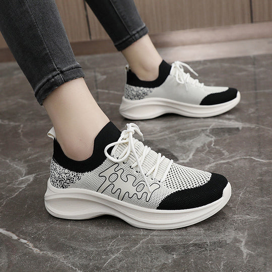 Damen Sportliche Laufschuhe mit atmungsaktivem Mesh-Obermaterial und flexiblem Sohlenprofil R&B