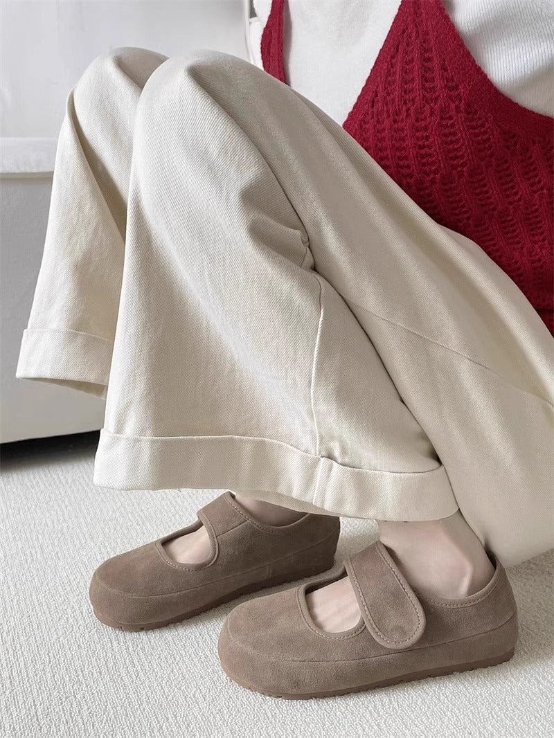 Damen Bequeme Clogs mit Klettverschluss und ergonomischer Sohle R&B