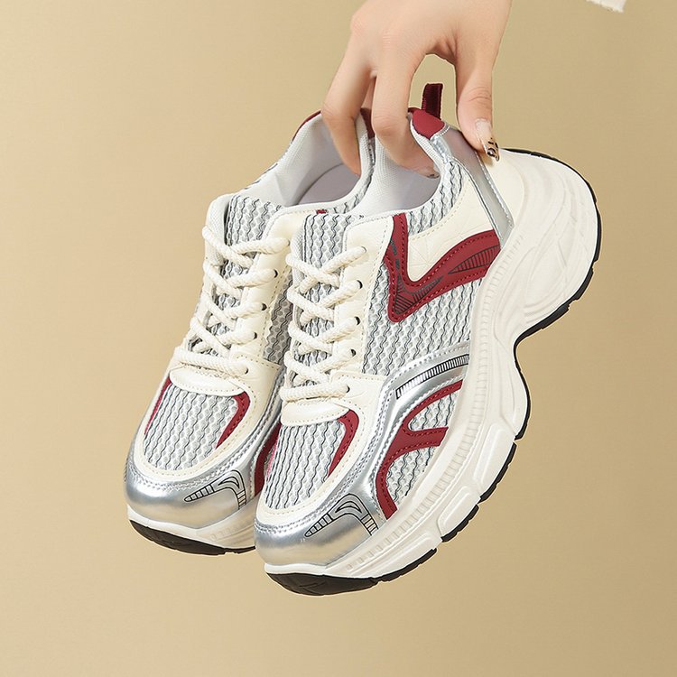 Damen sportliche Sneakers mit atmungsaktivem Netzdesign und elegantem Profil R&B