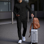 Herren sportives Hoodie und Jogginghose Set im strukturierten Design R&B