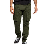 Herren Cargo-Hose mit elastischem Bund und zahlreichen Taschen R&B