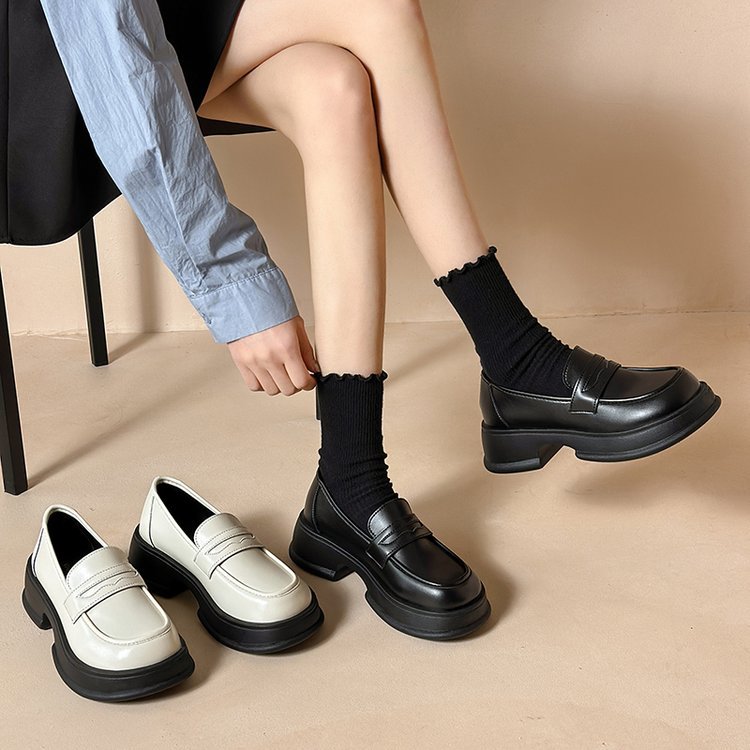 Damen elegante Loafers mit modischem Schnallendesign R&B