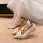 Damen Glamouröse High Heels mit floralen Details und elegantem Absatz R&B