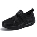 Damen nan stabilisierender Komfort-Sneaker mit luftgepolsterter Keilsohle und Klett-Riemenverschluss R&B