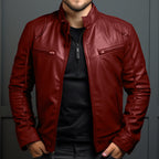Herren Bikerjacke mit Taschen