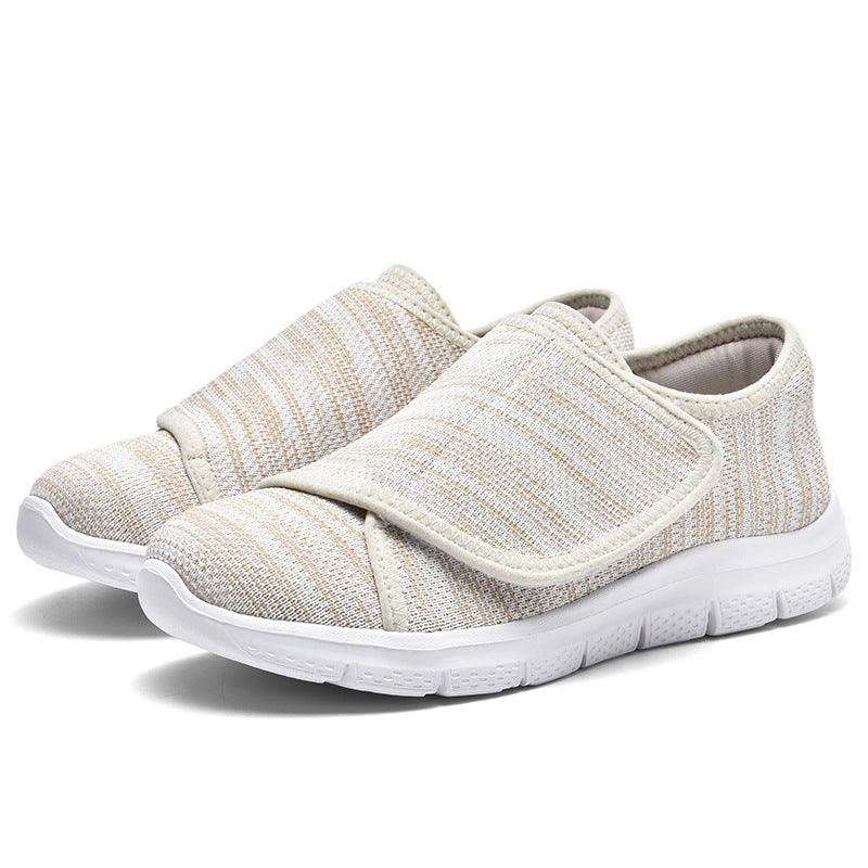 Damen Komfortable Slip-On Sneakers mit verstellbarem Klettverschluss R&B