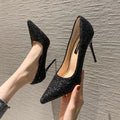 Damen Glitzernde High-Heel Pumps mit elegantem spitzen Design R&B
