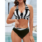 Damen Hochwertiger Sport-Bikini mit Wickeloberteil R&B