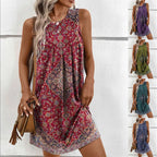 Damen Schmuckes Sommerkleid mit floralem Muster und weich fließendem Stoff R&B