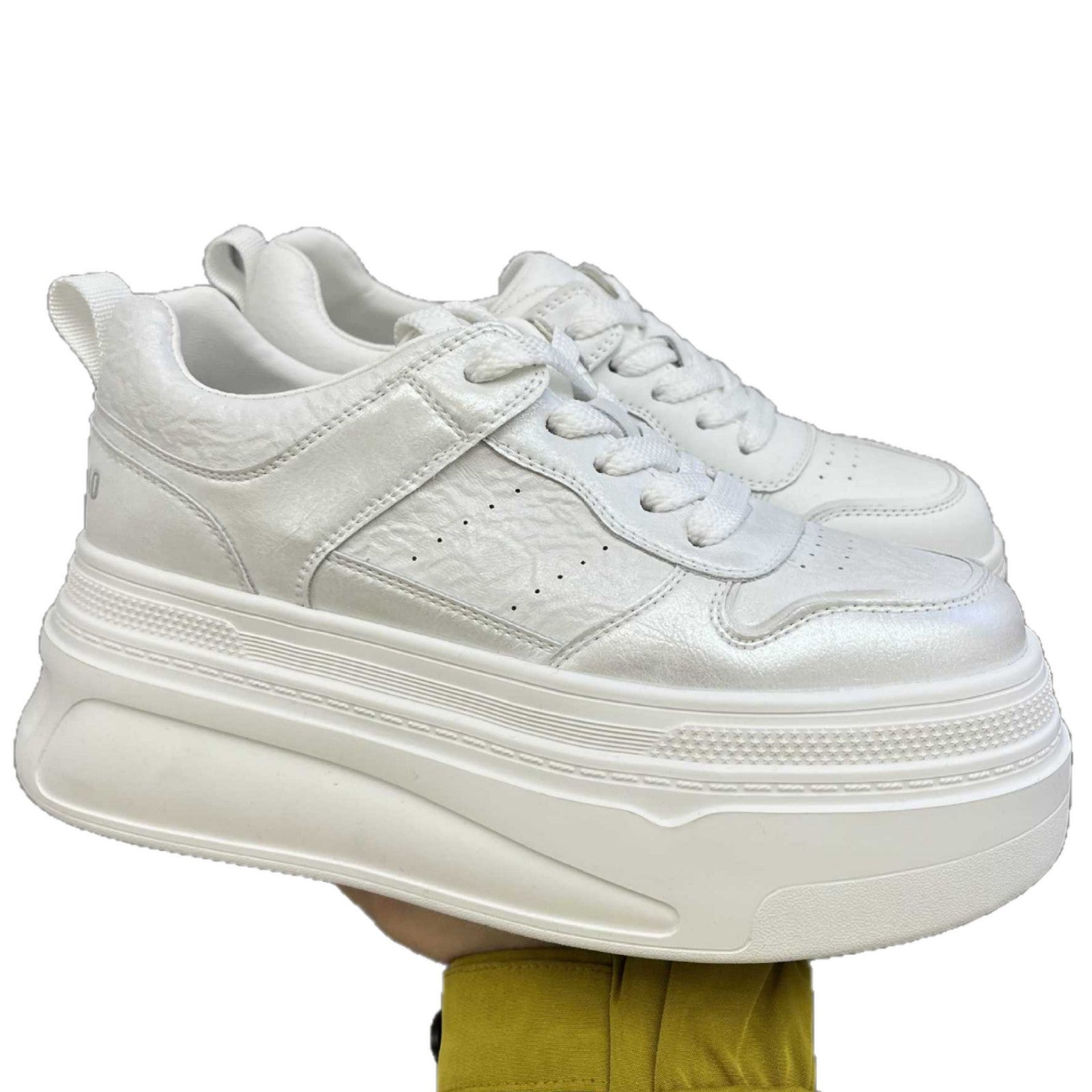 Damen Plattform Sneakers mit modernem Design und atmungsaktiver Netzstruktur R&B
