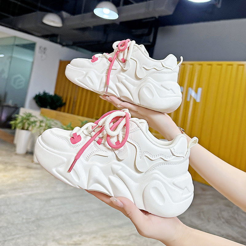 Damen Chunky Sneakers mit innovativem Design und atmungsaktiver Obermaterialstruktur R&B