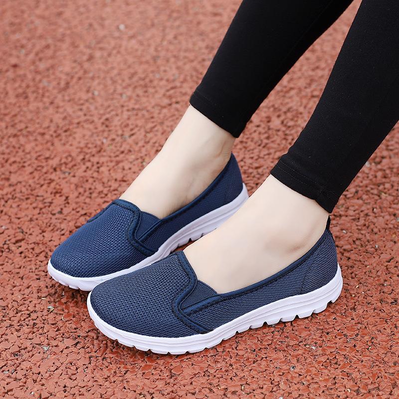 Damen Bequeme und atmungsaktive Slip-On Freizeitschuhe