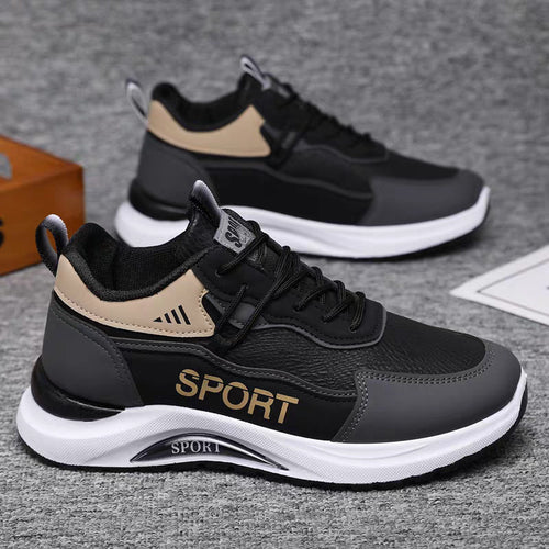 Herren Sportliche Sneakers mit stoßdämpfender Sohle und atmungsaktiver Oberflächenstruktur R&B