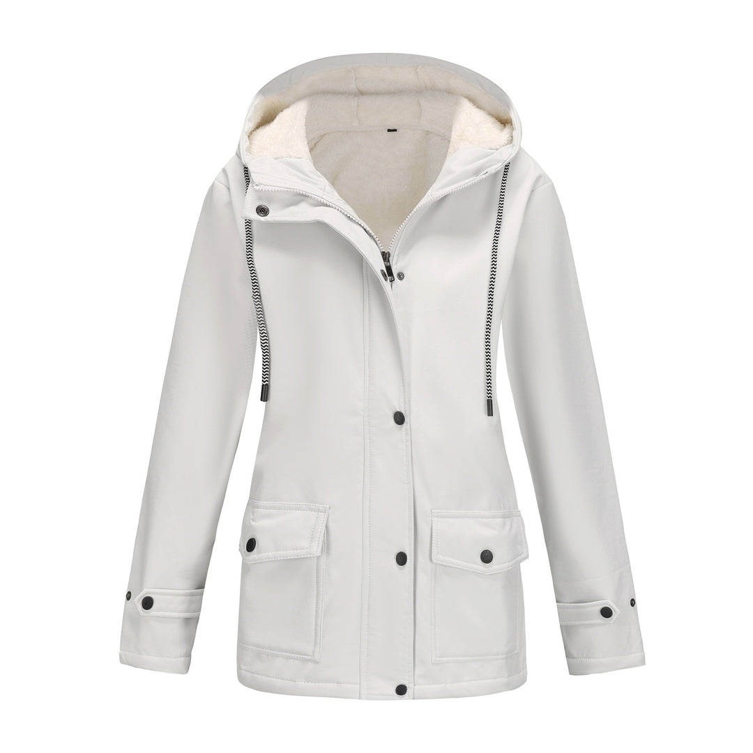 Damen Funktionale Winterjacke mit Fleece-Futter und Kapuze R&B