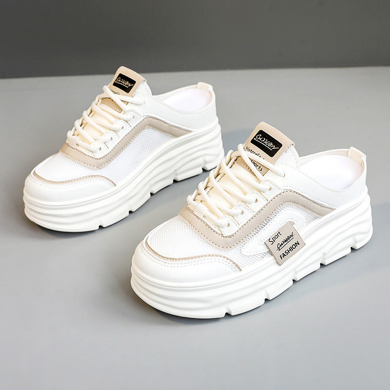 Damen Sportliche Sneakers mit hohem Plateau von R&B