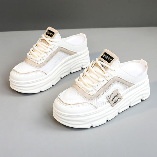 Damen Sportliche Sneakers mit hohem Plateau von R&B