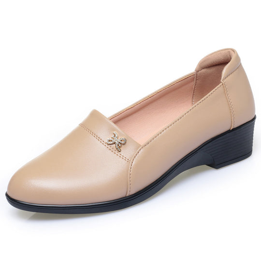 Damen elegante Slipper mit modischem Schmuckdetail und bequemer Sohle R&B