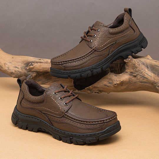 Herren Komfortable Lederschuhe mit rutschfester Sohle R&B