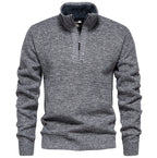 Herren Zip-Pullover mit strukturiertem Design R&B