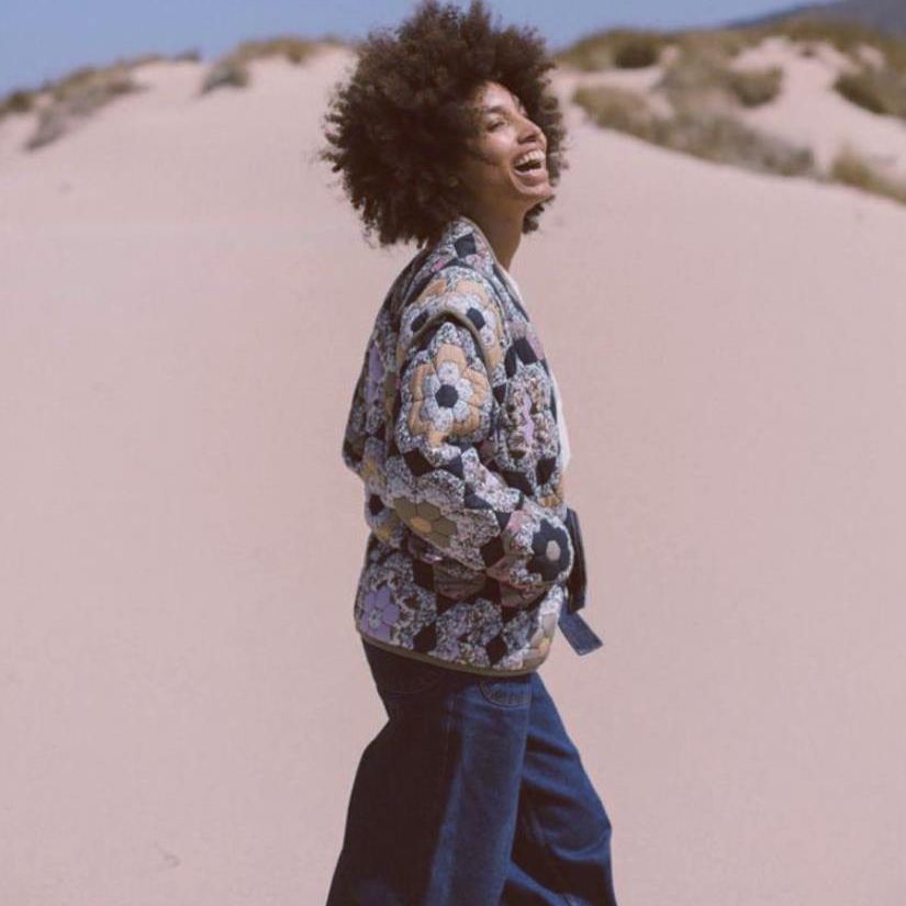 Damen Patchwork-Weste R&B