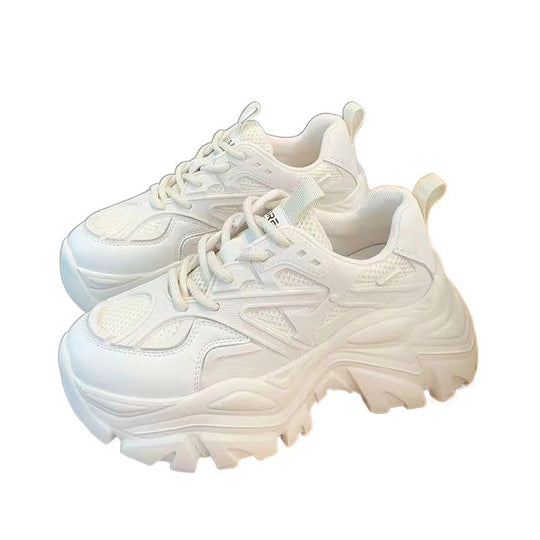 Damen Sportliche chunky Sneakers mit rutschfester Sohle und atmungsaktiver Mesh-Oberfläche R&B