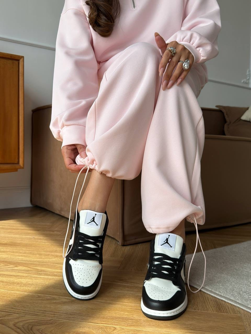 R&B | Halbhals Pullover Sweatshirt und Weit Geschnittene Hose Zweiteiler Anzug