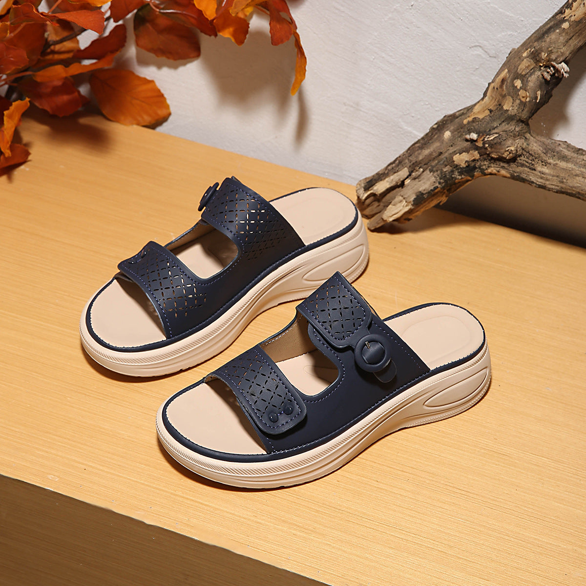 Damen Atmungsaktive Clogs mit modischem Lochdesign und komfortablem Fußbett