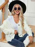 Damen Grobstrickpullover mit lässigem Schnitt und weitem Arm R&B