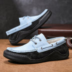 Herren Freizeit Leder Schuhe mit Wasserabweisender Sohle R&B
