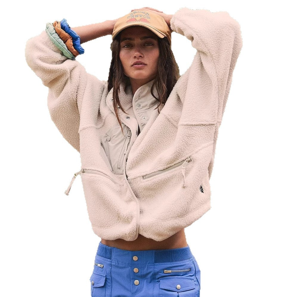 Damen elegante und gemütliche Fleecejacke Heidi-Mode