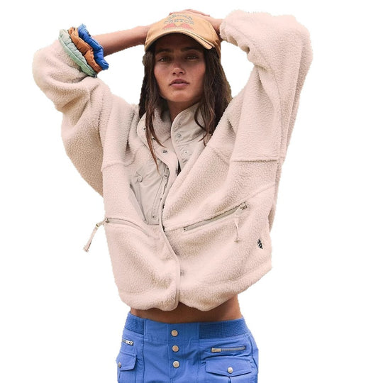 Damen elegante und gemütliche Fleecejacke Heidi-Mode