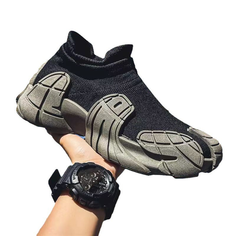 Damen Hochwertige Sport-Sneaker mit einzigartigem Profil und atmungsaktiver Strickstruktur R&B